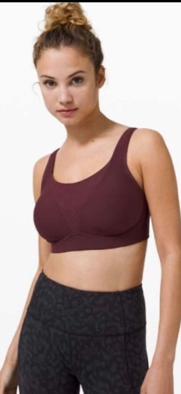 Lululemon Run Times Bra Red Merlot 34D